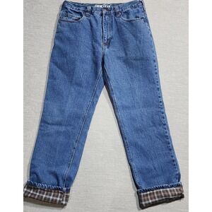 Guide Gear Mens Flannel‎ Lined Jeans Blue Winter Thermal 36x34 Warm Rugged work